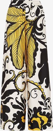 La DoubleJ Seidentwillhose mit weitem Bein Palazzo Marea