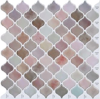 vidaXL Baldosa Lanturn 10 Uds. Beige 27 X 27 Cm Poliuretano Y Pet Vidaxl