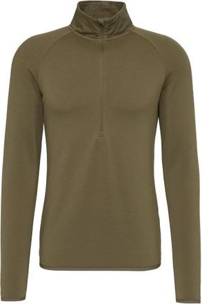 Stoic MerinoSoft245 TuleboSt. II Half Zip Merinounterw&auml;sche f&uuml;r Herren | oliv