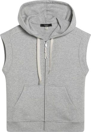 Max Mara Hoodies & sweatvesten, Dames, Grijs, M, Maglia Gilet