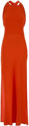 Blumarine Orange Marocaine Long Dress
