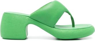 Camper Thelma 71mm leather sandals - women - Leather - 38 - Green