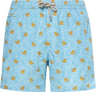 MC2 Saint Barth Light Blue Lighting Micro Stretch Swim Shorts