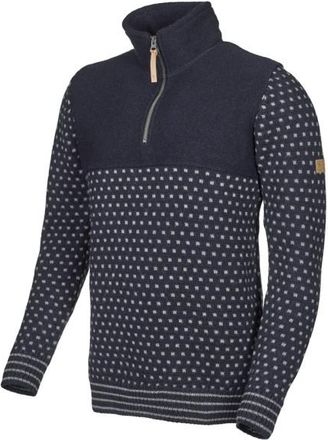 Ivanhoe of Sweden Sverre Half Zip Wollpullover f&uuml;r Herren | blau