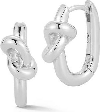 Glaze Jewelry Love Knot Hoop Earrings in Silver at Nordstrom Rack