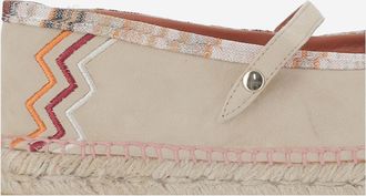 Missoni Womens Espadrilles Zigzag Viscose-Blend Beige Shoe