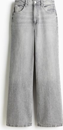 H&M Wide Ultra High Jeans - Grau