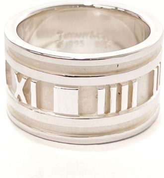 Tiffany & Co. Atlas Silver Silver 925 Band Ring (Pre-Owned)