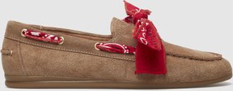 Toral Shoes Mocassins Tl-Nahua Bandana Cuoio-Ap Rojo