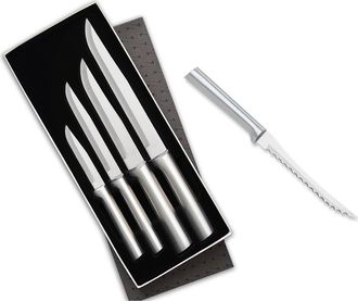 Rada 4 Piece Wedding Register Set & 5-Inch Tomato Slicer Stainless Steel Serrated Blade in Silver at Nordstrom