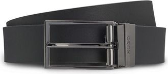 HUGO BOSS Italian-made reversible belt in leather