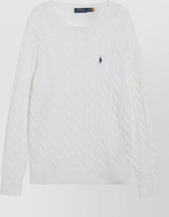 Polo Ralph Lauren cable knit sweater ribbed cuffs hem