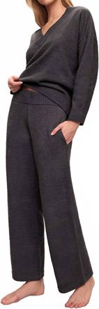 Eberjey Recycled Boucle Relaxed Fit Pant In Graphite