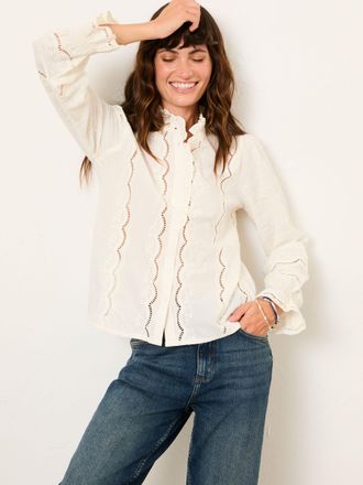 Fat Face FatFace Pia Ivory Regular Blouse