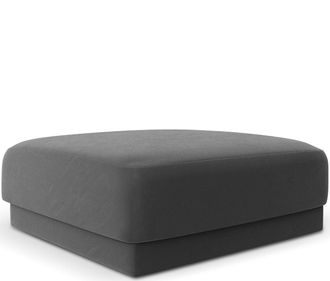 BLOOMINGLOFT Design Sitzpouf Miley 90 x 90 cm - Samtbezug