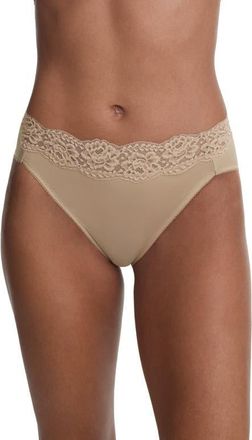Skarlett Blue Divine Lace Trim French Cut Brief in Nylon at Nordstrom, Size Medium