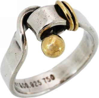 Tiffany & Co. Yellow Gold (18K) Silver 925 Band Ring (Pre-Owned)