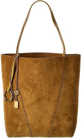 Chloé Spin Medium Suede & Leather Tote