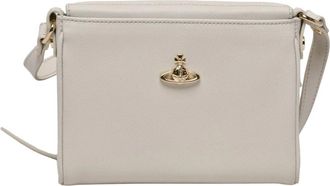 Vivienne Westwood Tassen, Dames, Wit, ONE Size, Leer, Victoria Crossbody