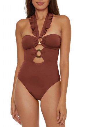 SOLUNA SWIM One Piece Bandeau Swimsuit In Coconut