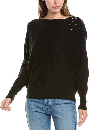 Brodie Wool & Cashmere-Blend Hot Fix Off Shoulder Jumper