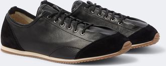 Christophe Lemaire Gummy Grips suede-trimmed leather sneakers