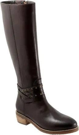 Softwalk Rosetta Knee High Boot in Dark Brown at Nordstrom, Size 10.5