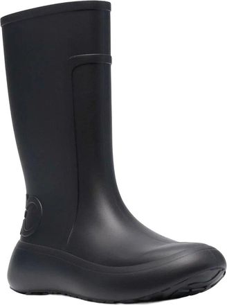 Ferragamo Gancini Debossed Fabric Rain Boot