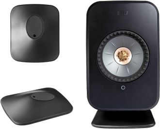 OEM Juego De 2 Soportes Para Altavoces Kef Lsx Ii/lsx Ii Lt, Monitor De Sonido Envolvente, Soporte De Escritorio, Accesorios Para Tv Y Cine En Casa (negro