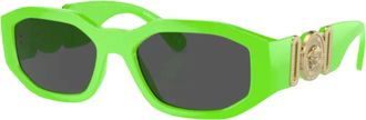 Versace Medusa Biggie Sunglasses in Green Fluo Men 53mm