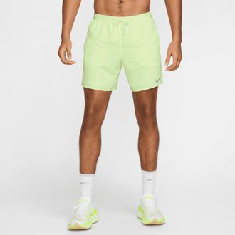 Nike Mens Stride Dri-FIT 7 2-in-1 Running Shorts in Yellow | DM4759-701