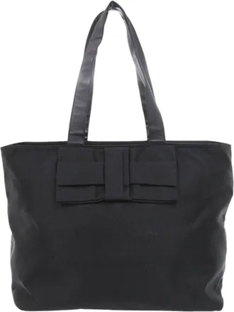 Prada Black Nylon Tote Bag (Pre-Owned)