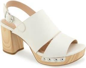 Kenneth Cole Reaction Rehoboth Platform Mule Sandal in Porcelain at Nordstrom Rack, Size 6.5