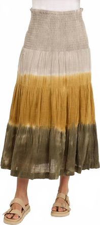 Xcvi Paigene Tiered Skirt In Tricolor Ombre Voyage