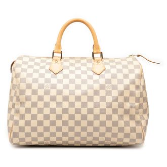 Louis Vuitton Tweedehands Damier Azur Speedy 35