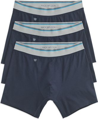 Mack Weldon 3-Pack Cloud FX Boxer Briefs in Blue Night at Nordstrom, Size X-Large