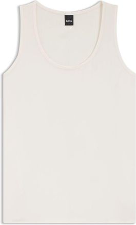 BOSS Sleeveless top in stretch silk