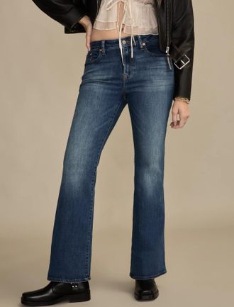 Lucky Brand Womens High Rise Curvy Flare