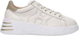 Hogan Rebel H564 Sneakers - Dames - Sneakers - Beige - 38 EU - Leer - Schoenen
