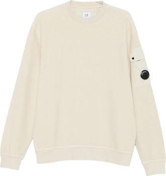 C.P. Company Brushed Emerized Diagonal Fleece Crewneck Sweatshirt