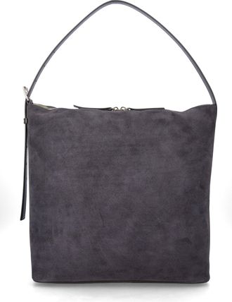 A.P.C. Sac Vera Maxi Rectangular Suede Shoulder Bag