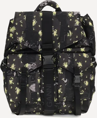 Ganni Re-tech nylon print Backpack Female UNI