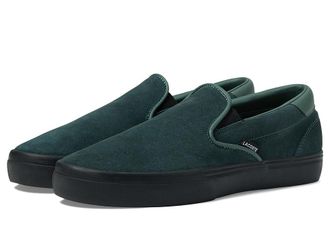 Lacoste Jump Serve Slip-On Sneakers Mens Shoes Dark Green/Black : 11.5 M, Leather/Rubber
