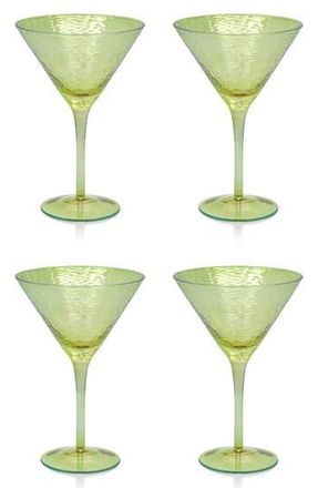 Zodax Set of 4 Aperitivo Martini Glasses in Green at Nordstrom Rack