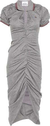 Vivienne Westwood Pulling Ruched Asymmetric Midi Dress
