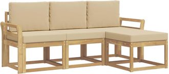 vidaXL Conjunto De Sof&aacute;s De Exterior 4 Uds. Vidaxl