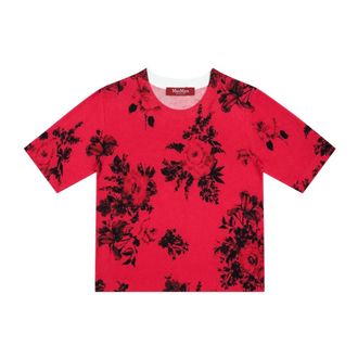 Max Mara Truien & Vesten, Dames, Rood, M, Wol, Libico Knit