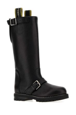 Fendi Biker Boots - Black