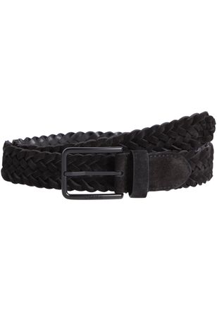 Calvin Klein Lederg&uuml;rtel CALVIN KLEIN WARMTH BRAIDED SUEDE 35MM, Herren, Gr. 100, schwarz (ck schwarz), Leder, unifarben, G&uuml;rtel Lederg&uuml;rtel