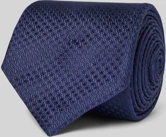 Olymp Seidenkrawatte aus reiner Seide (6,5 cm) in Marine, Gr&ouml;&szlig;e 1